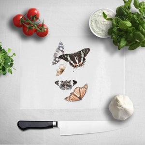 Isolated Butterflies Chopping Board