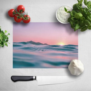 Sunset With Water Chopping Board