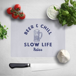 Beer And Chill Chopping Board