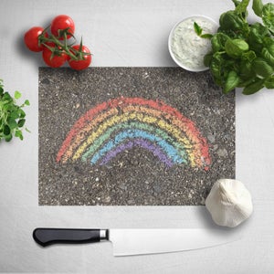 Chalk Rainbow Chopping Board