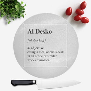 Al Desko Definition Round Chopping Board
