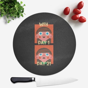 How Many Days? Round Chopping Board