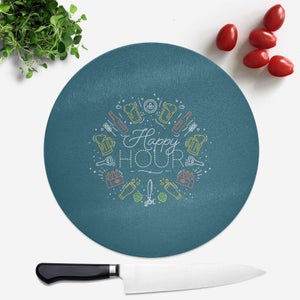 Happy Hour Round Chopping Board