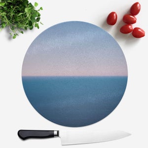 Sunset Cool Tones Round Chopping Board