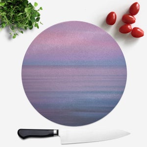 Sunset Purple Tones Round Chopping Board