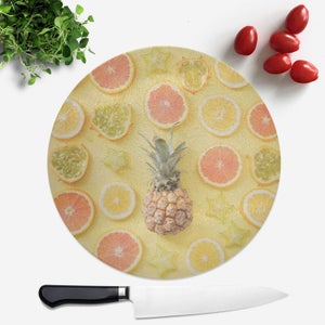 Vitamin C Round Chopping Board