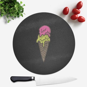 Ice Cream Round Chopping Board