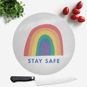 Stay Safe Round Chopping Board