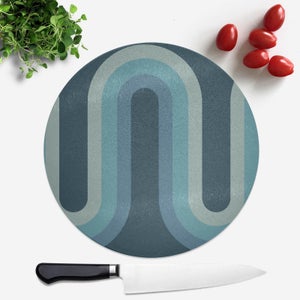 Blue Groove Round Chopping Board