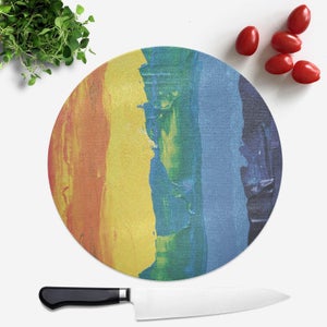 Acrylic Rainbow Round Chopping Board