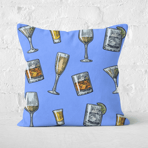 Mixed Drinks Square Cushion