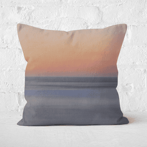 Sunset Orange Blue Square Cushion