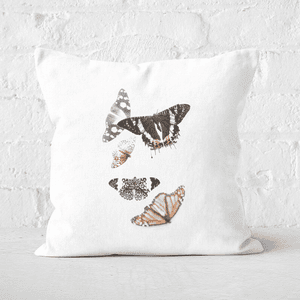 Isolated Butterflies Square Cushion