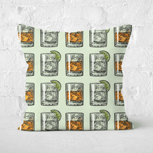 Whisky And Vodka Square Cushion