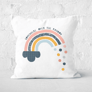 Somewhere Over The Rainbow Square Cushion