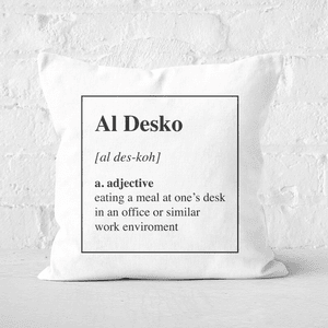 Al Desko Definition Square Cushion