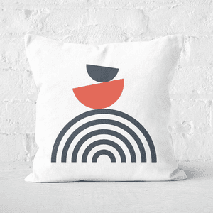 Rainbow Balancing Act Square Cushion