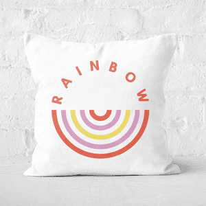 Upside Down Rainbow Square Cushion