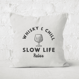 Whisky And Chill Square Cushion