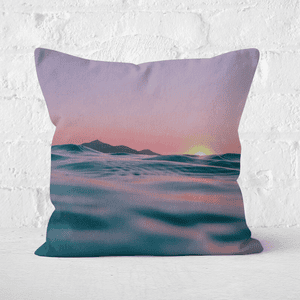 Sunset With Water Square Cushion