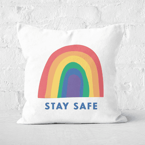 Stay Safe Square Cushion