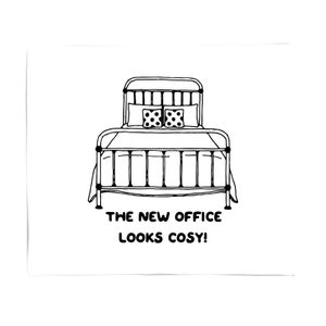 The New Office Looks Cosy Fleece Blanket