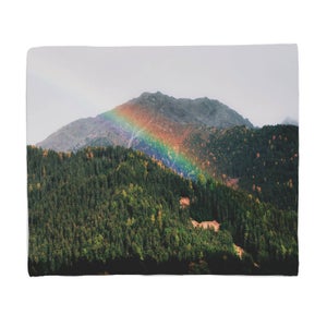Meadow Rainbow Fleece Blanket