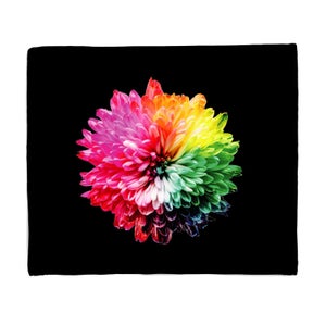 Fluro Flower Fleece Blanket