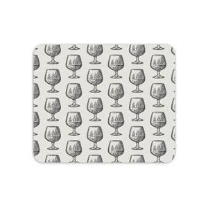 Whisky Glass Pattern Mouse Mat