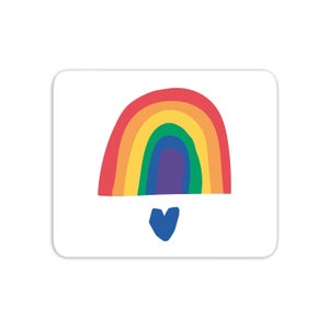 Rainbow And Heart Mouse Mat