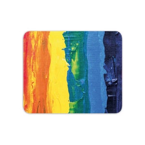 Acrylic Rainbow Mouse Mat