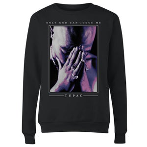 Tupac Only God Can Judge Me Women's Sweatshirt - Black