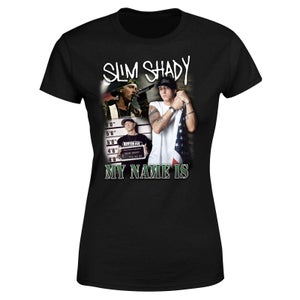 T-Shirt My Name Is Slim Shady - Nero - Donna