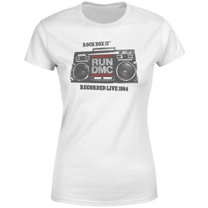 T-shirt Run DMC Recorded Live 1984 - Blanc - Femme