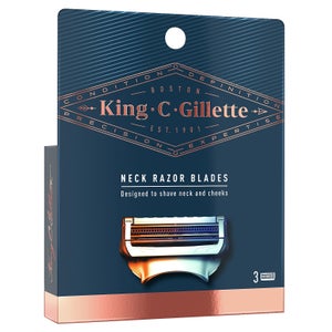 King C. Gillette Neck Razor Blades (3 Pack)