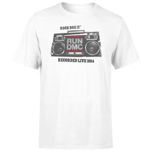 T-shirt Run DMC Recorded Live 1984 - Blanc - Unisexe