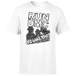 Run DMC It's Like That Men's T-Shirt - White