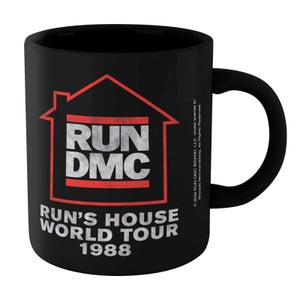 Run's House World Tour 1988 Mug - Zwart