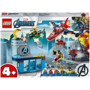 LEGO 76152 Super Heroes Marvel 4+ Avengers – Lokis Rache Set, Super Heroes Serie mit Iron Man & Hulk Figuren