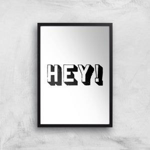 The Motivated Type Hey 3D Giclee Art Print