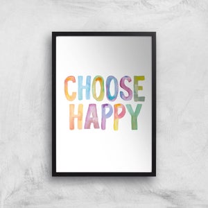 The Motivated Type Choose Happy Giclee Art Print
