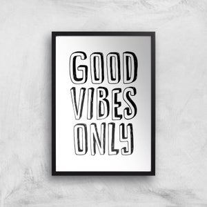 The Motivated Type Good Vibes Only 3D Giclee Art Print