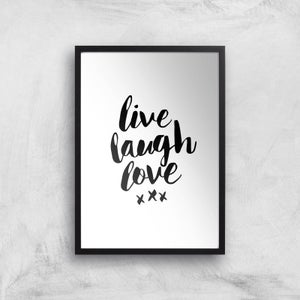 The Motivated Type Live Laugh Love Giclee Art Print