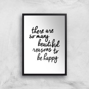 The Motivated Type There Are So Many Beautiful Reasons Handwritten Giclee Art Print