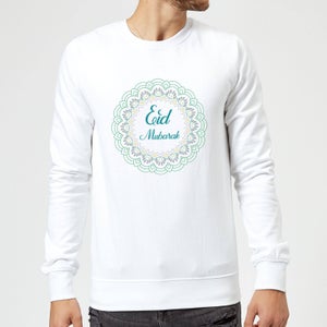 Eid Mubarak Rainbow Mandala Sweatshirt - White