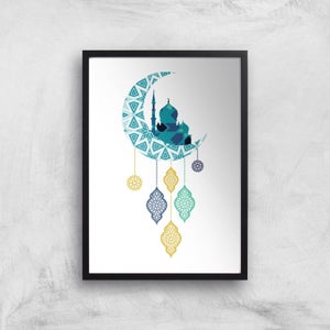 Eid Mubarak Moon Charm Giclee Art Print