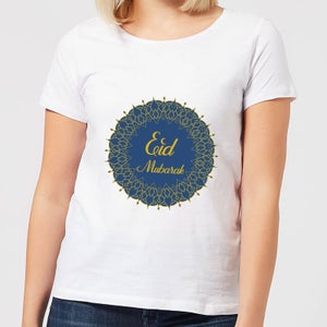 Eid Mubarak Royal Tones Wreath Women's T-Shirt - White