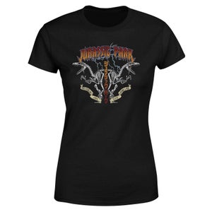 T-shirt Jurassic Park Raptor Twinz - Noir - Femme