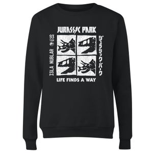 Jurassic Park The Faces Women's Sweatshirt - Black