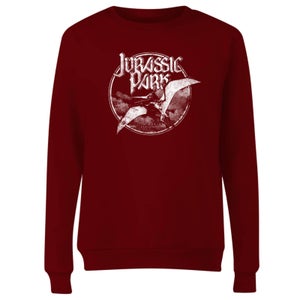 Jurassic Park Flying Threat Women's Sweatshirt - Burgundy